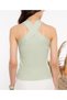 Women's Ribbed Off-Shoulder Knitwear Blouse Green - 3