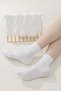 Men's White Socks Women's Sports Tennis Socks Non-Slip Sports Socks Football Basketball Socks 5 Pieces - 6