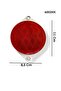 Red Screw-In Round Plastic Reflector Cat Eye Caravan/Van/Trailer - 2