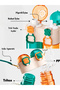 Single Body Double Chamber Children's Water Bottle with Straw and Without Straw, with Hanging Strap - 800 Ml. - 5