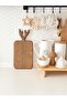 Geyik Model Wooden Cutting and Presentation Board - Decorative Object Single Piece - 6