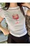 Y2K Pink Goblet Patterned T-Shirt - 2