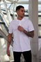 White Sports Polo Collar Buttoned Cotton Casual Short Sleeve Regular Fit T-Shirt - 2