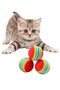 3 Pieces Rainbow Sponge Cat Dog Chewing Play Ball 4.2 Cm - 7
