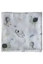 Multipurpose Muslin Baby Blanket 100x80cm and 4 Handkerchiefs with Happy Animal Figures - 3
