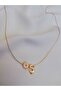 Women's Gold Mini Letter S Necklace, Initial Necklace - 2