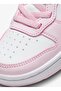 White - Pink Girl's Walking Shoes DV5457-105 COURT BOROUGH LOW PS - 7