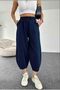 Navy Gabardine Women's Shalwar Trousers - 3