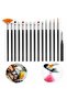 15-piece Marzipan Set - Food Compatible, with Epoxy, Cake, Hobby, Denture PaintinG Brush