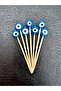 Blue Evil Eye Beaded Glass Cocktail Presentation Toothpick 12Pcs 7cm Concept Party Ornament Sünnet Nsct0015 - 2