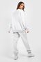 San Diego California Tracksuit Set - Gray Printed Suit Jogger Sweatshirt Elastic Leg Crew Neck - 2