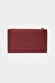 2804 Genuine Real Leather Zippered Women's Wallet Flother Burgundy - 3