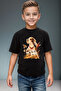 Patterned Hunting Dog English Pointer Setter Pheasant 100% Cotton Girls Boys Black T-Shirt