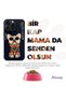 iPhone 14 Pro Dog Series Yellow Phone Case with Embroidered Glasses Detail - 2