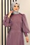Nil Side Laced Evening Dress Lilac - Design - Fsc3008 - 2