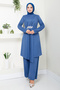 Belt Stone Detailed Suit 269Dvl897 Indigo - 2