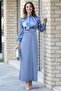Damla Evening Dress - Blue