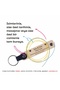6-piece Gift Memory Keychains - Name And SpeciaL Message WritabLe on It - 5