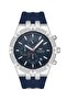 Fm3178 Men's Wristwatch New Season Navy Blue Color Silicone Functions Active + Bracelet Gift
