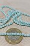 Quarter String (9cm Long!) Amazonite Stone Quarter Beads 3.5mm - 4