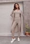 Cardigan Sleeveless Crew Neck Blouse Leggings Model Trousers