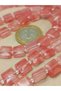 (9cm Long!) Rose Quartz Stone Side-Cut Square Cut 10X10Mm (49552) - 4