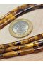 4x12.5mm Cylinder Cut Quarter String - Tiger Eye Stone, 9cm Long (49394) - 3