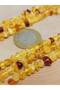 Quarter String (9cm Long!) Amber Amorphous Shapeless Pieces Quarter Array (49220) - 3