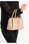 Women's Sand Monogram Hand and Shoulder Bag New Season 2201MH