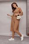 Cardigan Sleeveless Crew Neck Blouse Leggings Model Trousers - 3