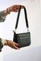 Vegan Leather Premium Product Multi-Compartment Women's Shoulder Bag Glb-92162gq Black - 5