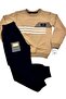 The H&Y Printed Tracksuit Set/Sweatshirt Pants Seasonal Set/Crew Neck 2 Thread Men's Set - 3