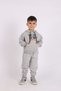 Red.Ball printed 2ip kangaroo pocket and hooded unisex children's tracksuit 5-16 years - 5