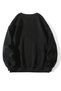 Women's Black Love Bear Printed Oversize Crew Neck Sweatshirt - 2