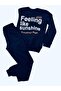 Back Print Detail Tracksuit Set/Sweatshirt Pants Seasonal Set/Crew Neck 2 Thread Men's Set - 3