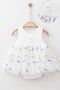 Lavender Detailed Tulle Snap-On Dress (100% Cotton)