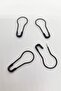 100 Pieces Black Safety Pin Bulb Pear Label Needle 2 cm Fork Needle. - 2