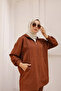 Women's Plus Size Hooded Zippered Bottom-Top Suit - 3