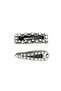 Asymmetrical Mini Pearl and Stone Detailed Women's Side Snap Buckle 2 Pack - 2