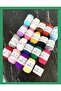 Loose Fabric 36 Piece Punch Embroidery Set with Loose Templates Hobby Punch Embroidered Throw Pillow Set - 7