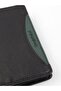 Genuine Leather Men's Wallet 13660-black-green - 7