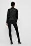 15081400 Onlbandit Faux Leather Biker Otw Noos Women's Leather Coat Black - 3