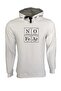 Unisex No Fear Printed White Hooded Sweatshirt