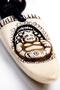 Siddhartha Buddha Carved Tooth Design Adjustable String White Necklace - 4