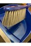 Blue Color Dustpan Set Hand Brush Shovel Large Handy Deep Bowl Broom Plastic - 3