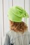 Baby Girl Child Pistachio Green Hat Beanie Handmade Comfortable Skin-friendly 100% Cotton Camisole - 3