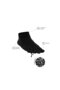 Anti-Fungal Toe Booties Women's White Silver Socks 3 Pack - 4