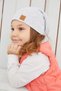 Baby Girl Kid Melange Hat Beanie Handmade Comfortable Skin-Friendly 100% Cotton Camisole - 5