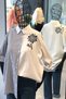 Women's Striped Floral Embroidery Detailed Perforated Wide Fit Oversize Cotton Shirt (Buy 1 Size Small) - 2