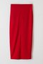 Limited Edition Red Knit Rose Detail Midi Skirt TPRAW25ET00000 - 2